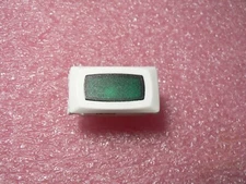 2 PCS NSI 79575LQ SNAP-IN GREEN LENS WHITE BEZEL RECTANGULAR INDICATOR LIGHT