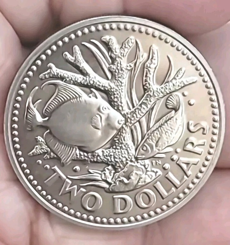 Barbados 1983 2 Dollar, Franklin Mint, Specimen Strike Mintage 141, Rare