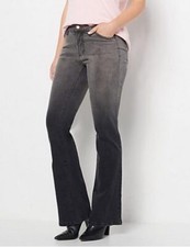 Peace Love World Two-Tone Regular Jeans Grey Wash New