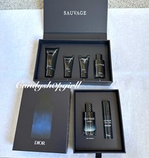 NIB 6PC Dior Sauvage Eau Forte/The Serum/Shower Gel/Shaving Gel Mini Travel Set