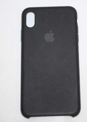 Genuine Apple Silicone Case for iPhone XS Max MRWE2ZM/A - Black