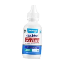 Vetnique Oticbliss Cat & Dog Ear Infection Treatment MicroSilver Drops 1.8oz