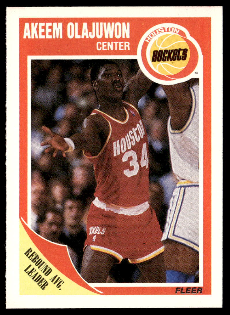 1989 Fleer #61 Akeem Olajuwon Basketball | eBay