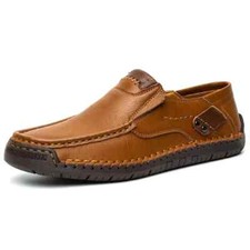 Scarpe casual uomo moda mocassini fatti a mano pelle spaccata scarpe guida piatte