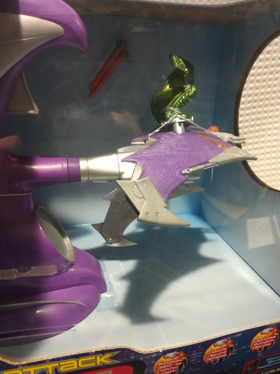 スポーツトイ・アクショントイ Aotus7075 (Monkeyfinger) Goblin bile 2001 TOY BIZ--SPIDERMAN MOVIE--ELECTRONIC BATTLE ATTACK