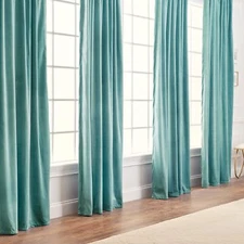Chanasya Premium 2-Panel Blackout Velvet Curtains - Classy & Solid Drapes for...