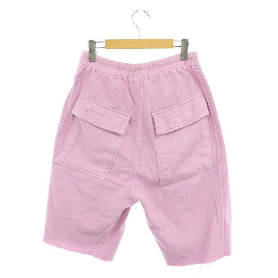 Rick Owens Pusher Shorts Sweat Half Pants Easy Cut Off S Pink DF Used