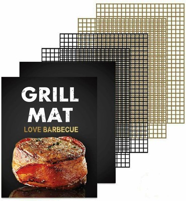 Hitzebeständigkeit BBQ Netz Antihaftbeschichtet Outdoor Grill Gitter Matte 40x33cm