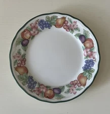 Epoch  Market Day  7.5" Salad Plates  Flowers and Fruit E3801 Indonesia