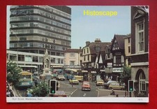 Postcard Used High Street Maidstone Kent England 1988