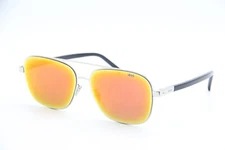 NEW BERLUTI BL 40004U 16U SILVER BLACK AUTHENTIC SUNGLASSES 57-14