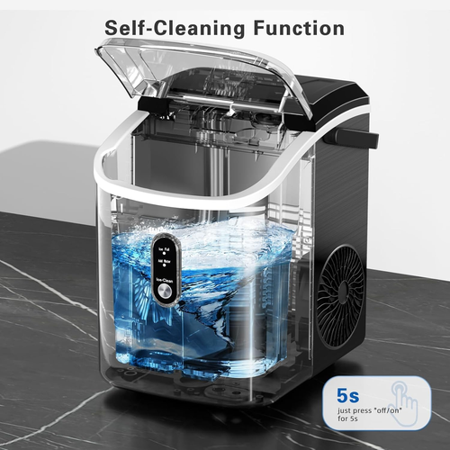 Nugget Ice Makers Countertop with Soft Chewable Pellet Ice, Pebble Ice Maker Mac - Picture 5 of 12
