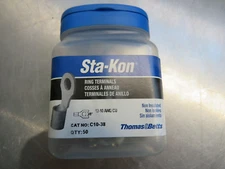 Thomas & Betts Sta-Kon C10-38 Ring Terminals (Pk. of 30)
