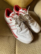 Adidas Rivalry Low White & Red Leather OG Classic Retro 80's EE4658 mens 12