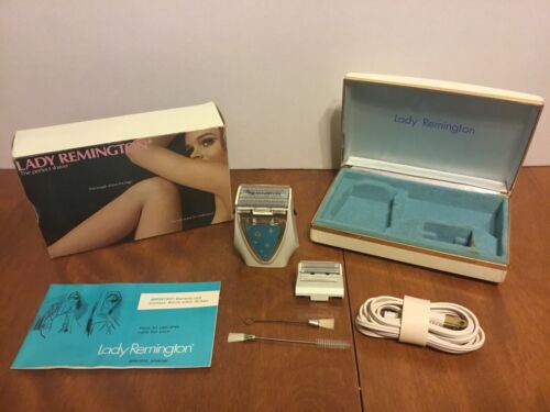 Vintage Lady Remington Electric Shaver Model No. CL-285 w/ Box Case Brushes