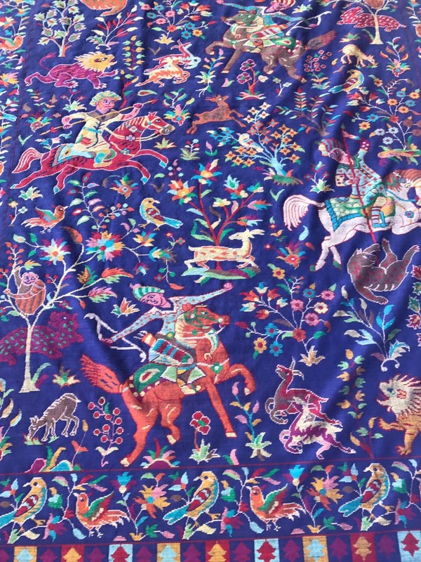 Sale 100% Kashmir Pashmina Handmade Jamawar Kani Shikargah Shawl Sale