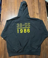 Aime Leon Dore ALD 38-GS Offshore Technohull 1986 Hoodie Sweatshirt Black Sz XXL