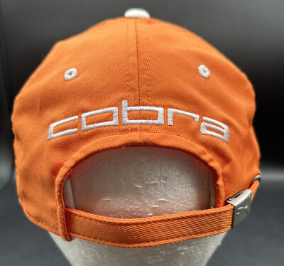 Puma COBRA GOLF Strap-back Hat ORANGE Adjustable One Size | eBay