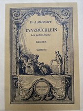 Mozart Tanzbüchlein Leichte Tänze Ballett alte Noten Heft Klavier Piano um 1932