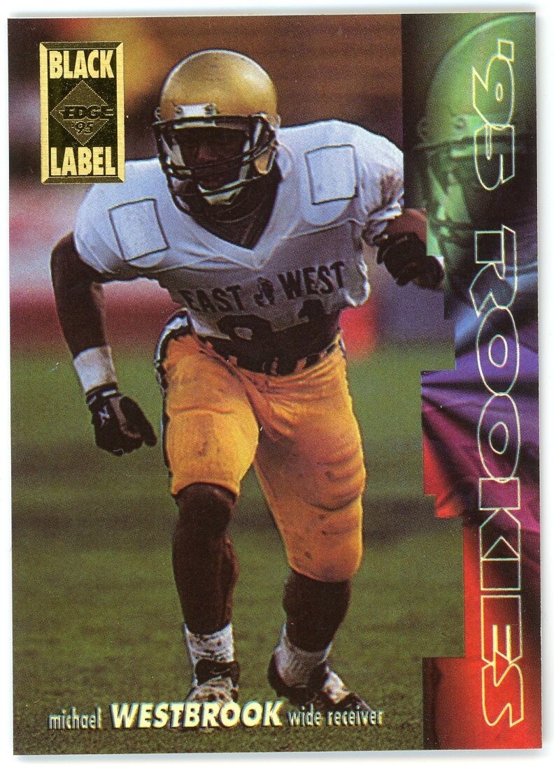 1995 Collector's Edge Rookies Black Label Michael Westbrook #24 Rookie RC
