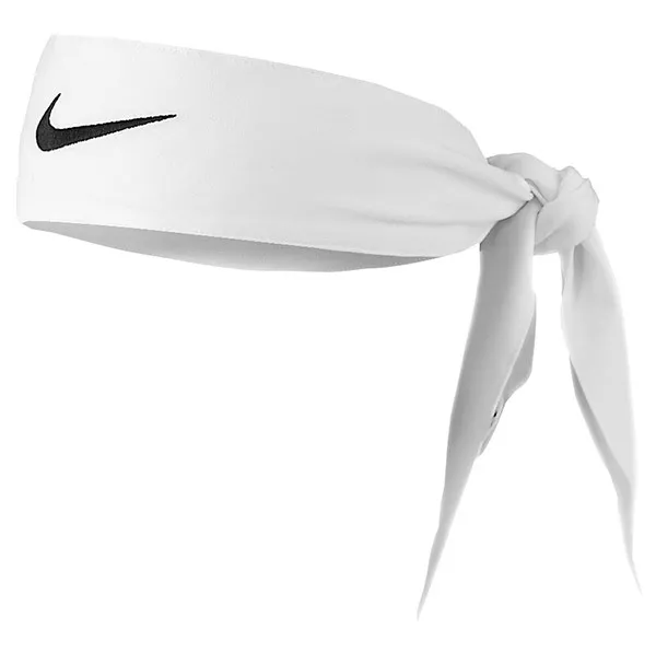 Waakzaam ontsnappen dek New Womens Nike Head Tie Dri Fit 2.0 White Headband Tennis Running  Embroidered | eBay