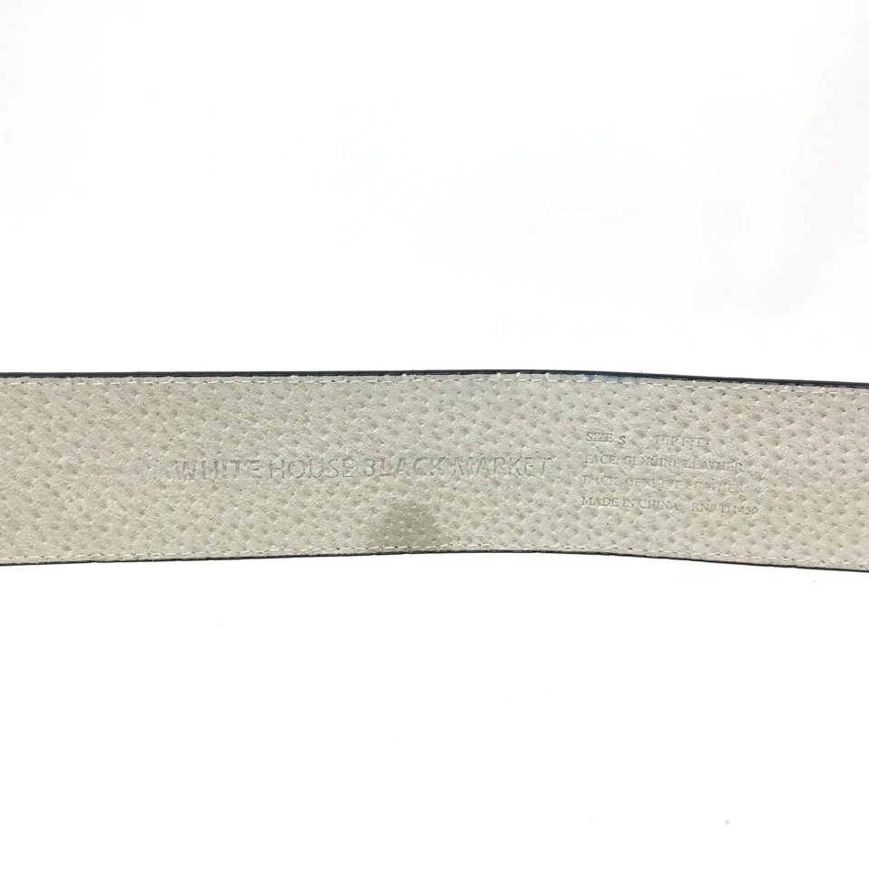 Cinturón de cadera White House Black Market para mujer talla pequeña S piel de becerro de leopardo negro Foto 4 de 4