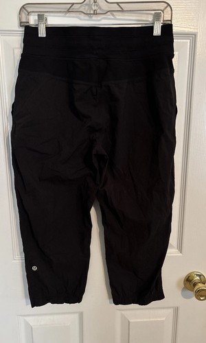 Pantalone Lululemon Dance Studio Cropped Leggero Nero Donna Taglia 6 - Foto 2 di 3