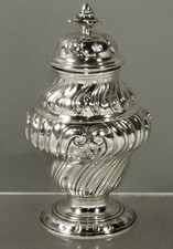 English Sterling Silver Tea Caddy 1757 ALEXANDER JOHNSTON