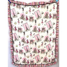 Waverly Tres Chic Parisian themed quilted crib blanket