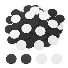 200 Pcs Adhesive Felt Circles 38mm 1-1/2" Circle Stickers Black/White