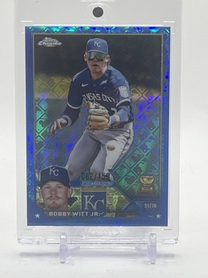 2023 Topps Chrome Logofractor Bobby Witt Jr Blue Refractor #62/150 Royals