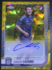 2025 Topps Chrome MLS Sapphire Chucky Lozano Gold Auto /50 #CA-LZ