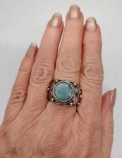 DJC Amazonite Sterling Silver Ring Size 7.5