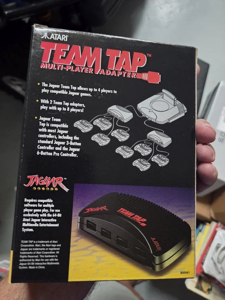 NOS Atari Jaguar Team Tap Muli-Player Adapter Controller Multitap NIB MIB CIB - Image 3 of 4