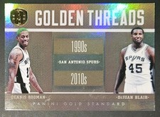 Dennis Rodman/DeJuan Blair 2010-11 Gold Standard GOLDEN THREADS Insert Card /299