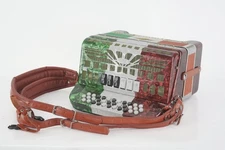 SofiaMari SMTT-3412 2-Tone Accordion Red, White, Green Fa/Mi