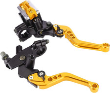 Leve Frizione Freno Moto, Universale 22Mm Kit Leva Frizione E Leva Freno Moto Re