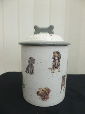 Wrendale Hundeleckerli Dose Porzellan von Hannah Dale Royal Worcester Höhe 19 cm