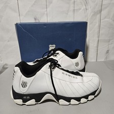 K-Swiss ST329 CMF White Black 03426-102-XW Training Shoes 13 Memory Foam Men
