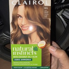 Clairol Natural Instincts Demi-Permanent Hair Dye, 6G Light Golden Brown 1 Pack