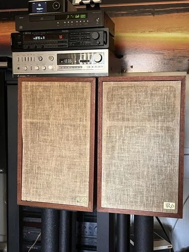 Vintage Acoustic Research AR6 Speakers New Surround, Clean Cabinets Beautiful video thumbnail