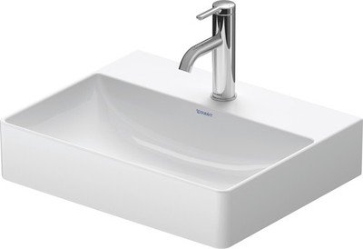 Duravit 2356500071 Vessel Sink 19 5/8'' x 15 3/4'' Ceramic White 1 Hole