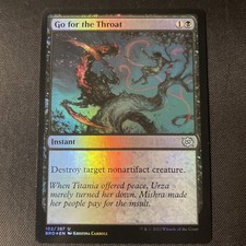 MTG 1x FOIL Go for the Throat # 102 The Brothers' War Magic the Gathering x1