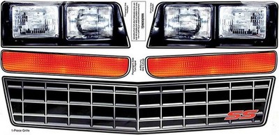 ALLSTAR PERFORMANCE ALL23014 M/C SS Nose Decal Kit Stock Grille 1983-88