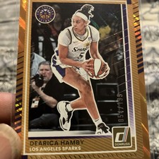 2025 Panini Donruss WNBA - Dearica Hamby #43 Orange Laser /199