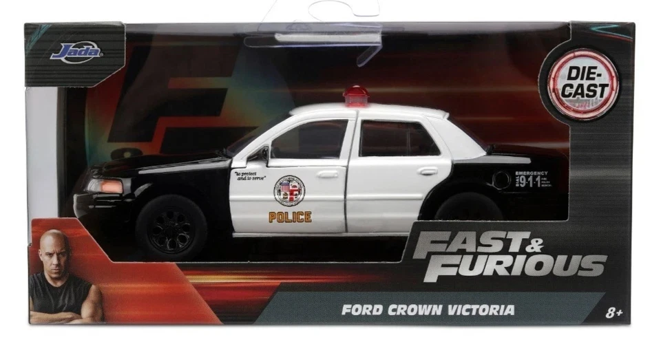 Jada 1:32 Scale Fast & Furious Ford Crown Victoria Diecast Police Car - Image 2 of 4