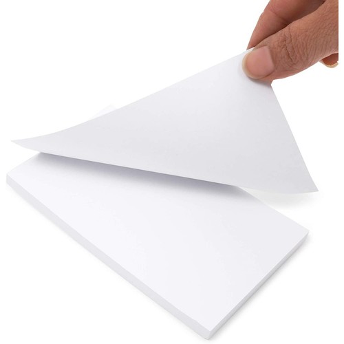 10 Pack White Plain Notepads, 50 Sheet Blank Memo Writing Scratch Pads, 3x5 In - Picture 6 of 7