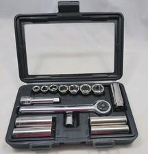 Craftsman 9-34810 14 Pc 38 Drive Socket Wrench Set With Case Usa Craftsman 9-34810 14 Pc 38 Drive Socket Wrench Set With Case Usa