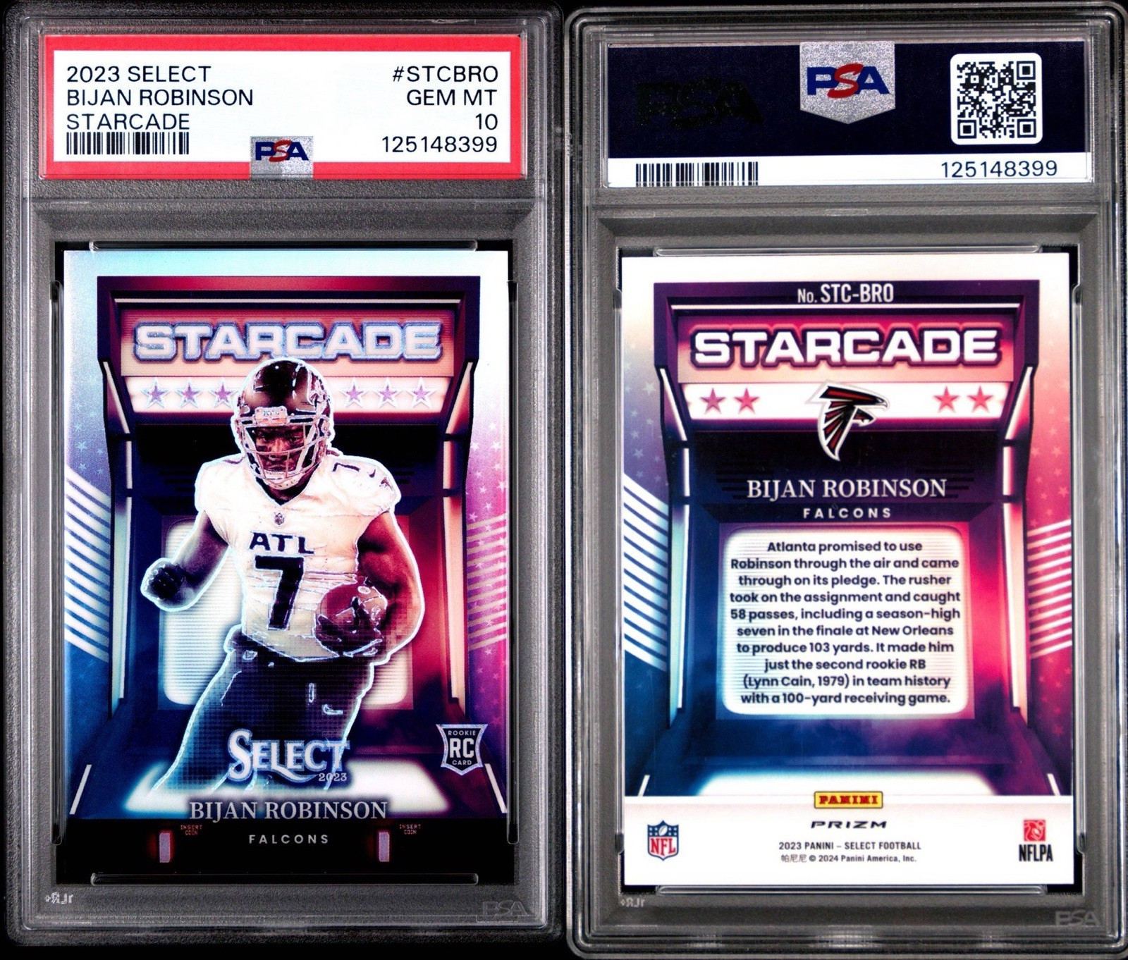 Bijan Robinson Panini Select Starcade #STCBRO Base