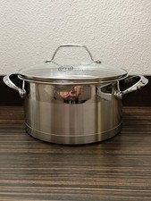  CLAD  3  QT SAUCE PAN / POT MASTER CHEF  ANODIZED + STAINLESS STEEL W/ STR LID.